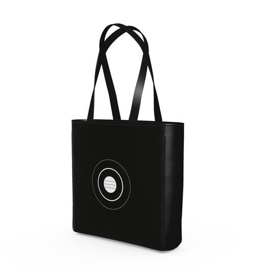 The Dot Tote (Leatherette Black)
