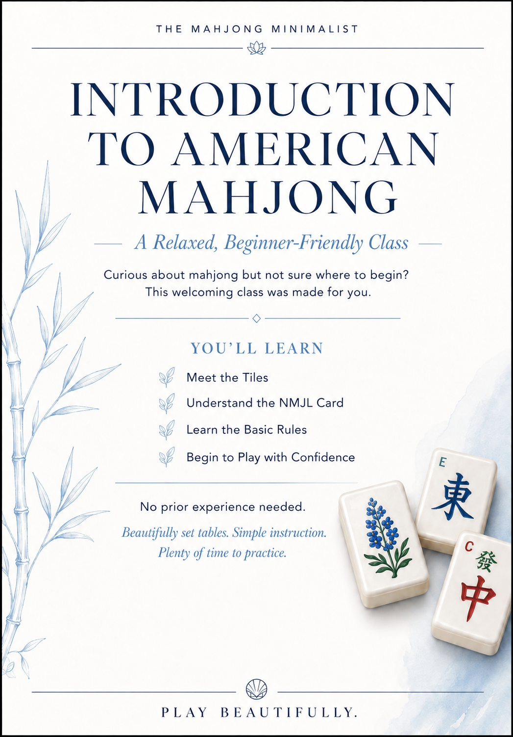 Private Lesson: Introduction To American Mahjongg