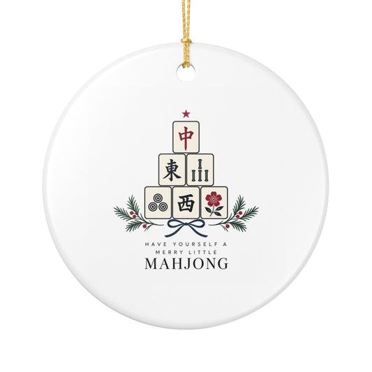 Have Yourself A Merry Little Mahjong ~Holiday Ornament (1pc)