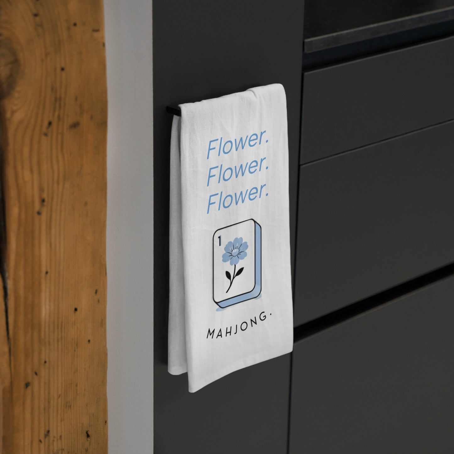 Mahjong Tea Towel Coastal Bamboo | Cotton