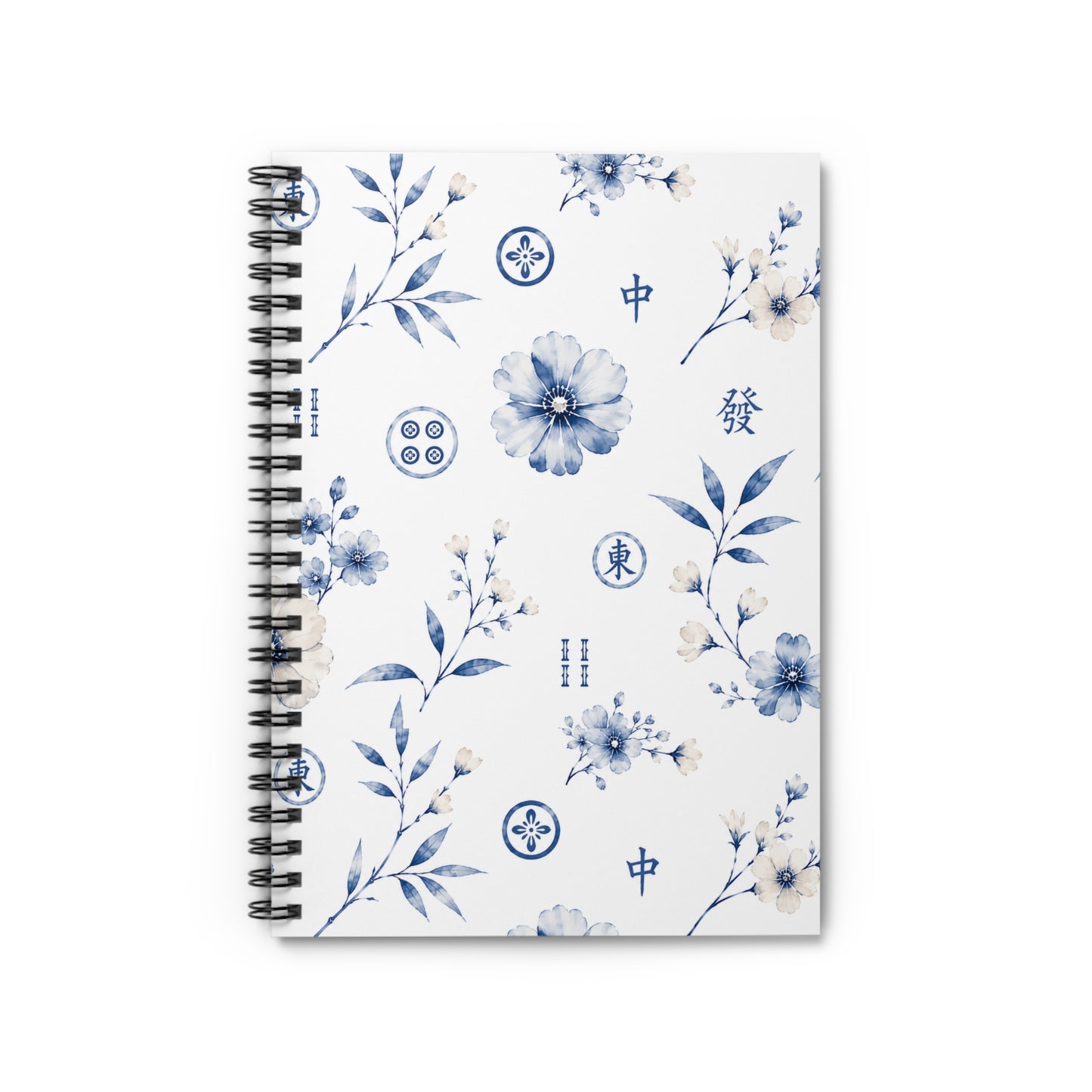 6" x 8" Mahjong Notebook Coastal Bamboo | Durable Cover