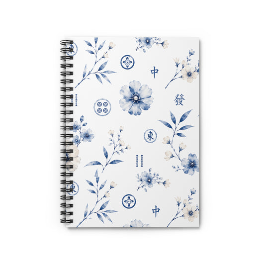 6" x 8" Mahjong Notebook Coastal Bamboo | Durable Cover