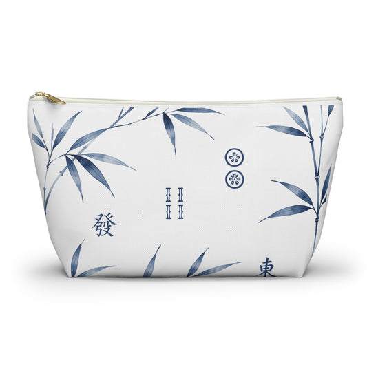 Mahjong Cosmetic Pouch Coastal Bamboo | Spun Polyester