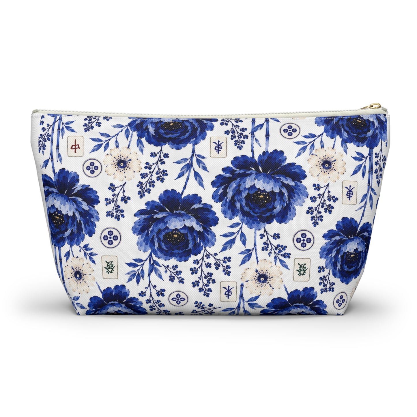 Mahjong Cosmetic Pouch Coastal Bloom | Spun Polyester