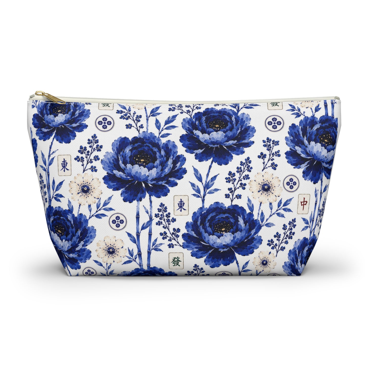 Mahjong Cosmetic Pouch Coastal Bloom | Spun Polyester