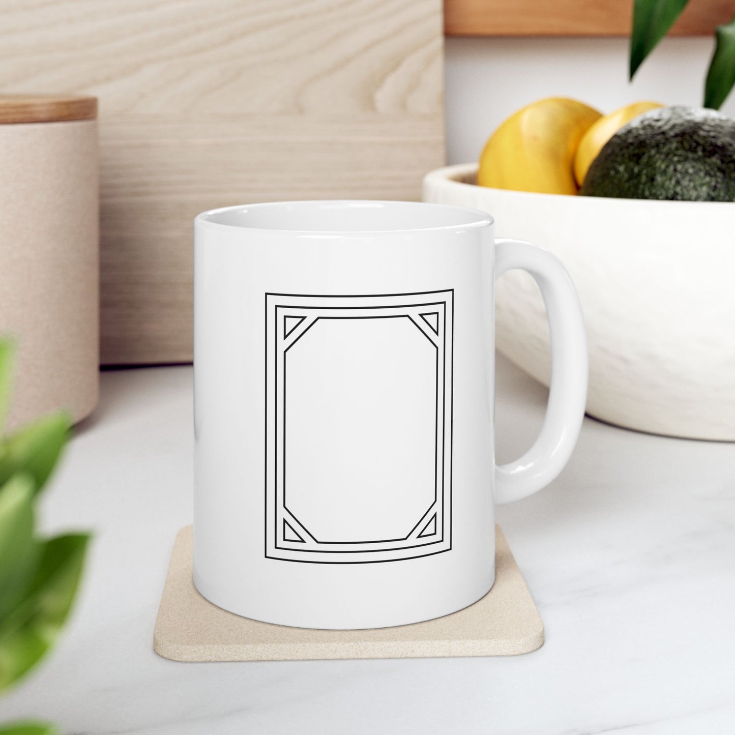 Mahjong Soap Tile Coffee Mug, White