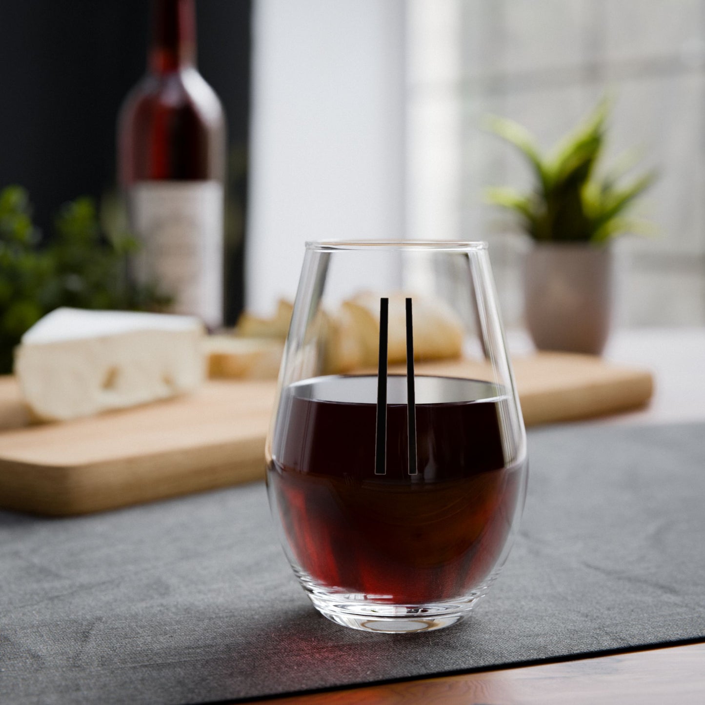 The Bam Tile Wine Glass — Stemless, 11.75oz