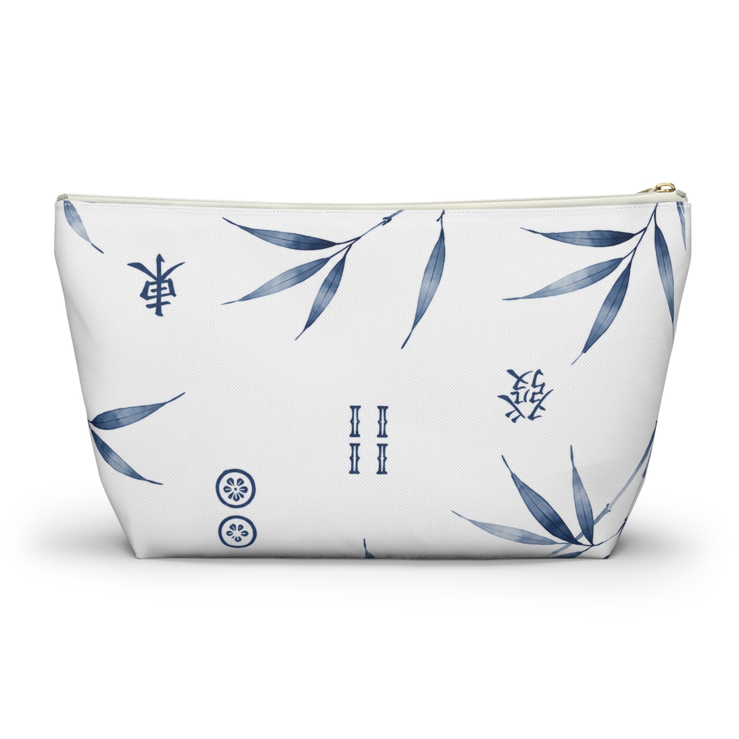 Mahjong Cosmetic Pouch Coastal Bamboo | Spun Polyester